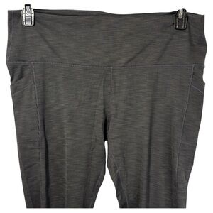 Prana Legging Charcoal Athletic Ribbed 7/8 Length in Size‎ 3X  NWOT